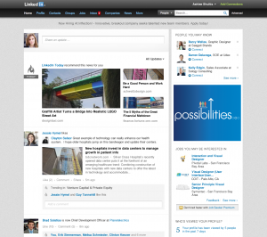 Nouvelle HomePage LinkedIn