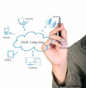 Cloud Computing Diagram by scottchan from FreeDigitalPhotos