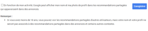 Google Recommandations Partagées